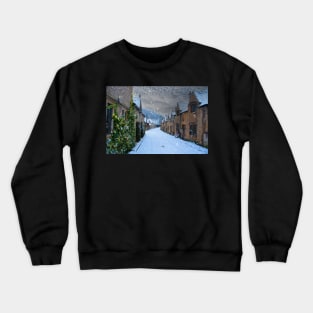 Castle Combe in the snow Crewneck Sweatshirt